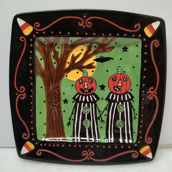 Sharon Bloom Halloween Platter - Into the Woods - Bethany Lowe - Picture 2 of 3